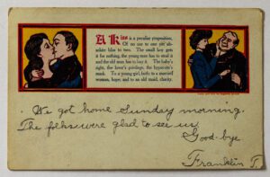Postcard #0036: A Peculiar Kiss and a Sunday Morning Homecoming
